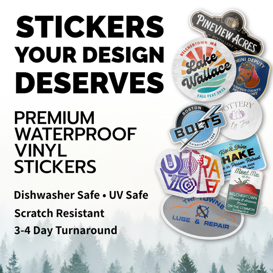 Custom Laminated Vinyl Stickers: Your Design, Waterproof Die Cut Stickers Matte or Glossy Finish | Sticker Lodge